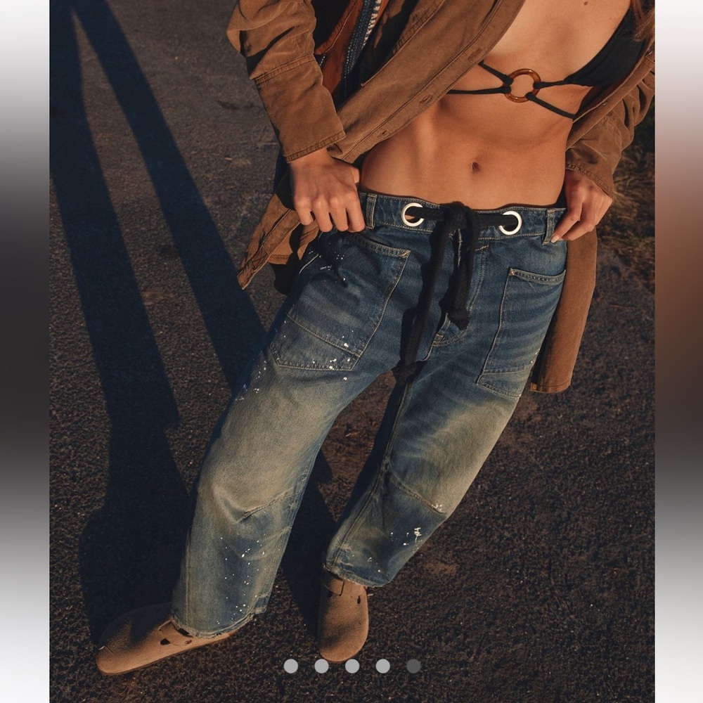 We the Free People barrel jeans 33 NWT